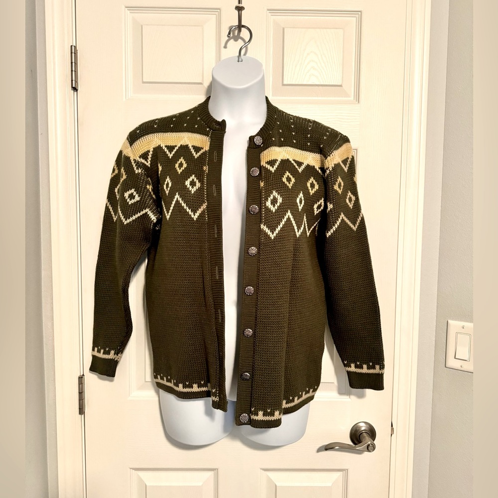 Excellent condition Vintage Jerslid cardigan, 100% virgin wool